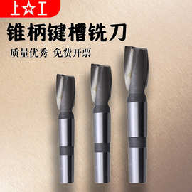上工 莫氏锥柄键槽铣刀14-45mm 16 20 38 40 二刃 HSS高速钢铣刀