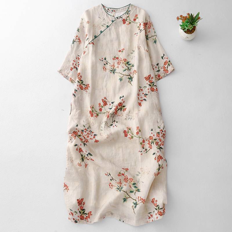 New High-End Women's Clothing, Chinese-Style Improved Cheongsam, Slimming Dress for Petite and Slightly Plump Figures New High-End Women's Clothing, Chinese-Style Improved Cheongsam, Slimming Dress for Petite and Slightly Plump Figures