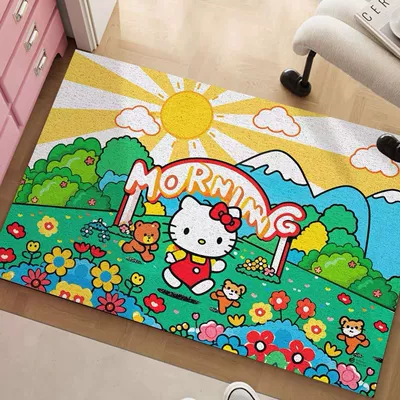 Avtomobil döşəmə paspasları, Cute Kitty Silk Loop - katies-garden-4060cm-silk-circle
