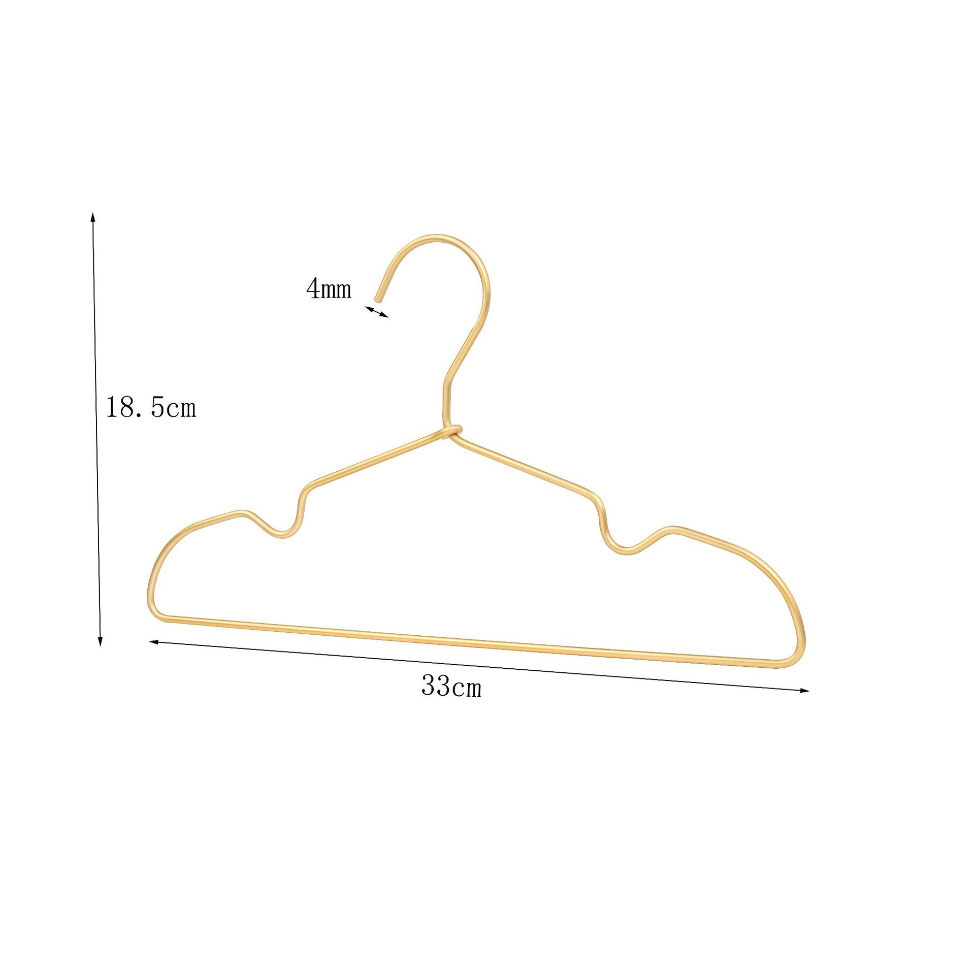 Percha de aluminio no impresa pantalones de secado de metal pantalones de rack clip percha de aleación de aluminio sin costura ropa gruesa antideslizante soporte ventas directas de fábrica