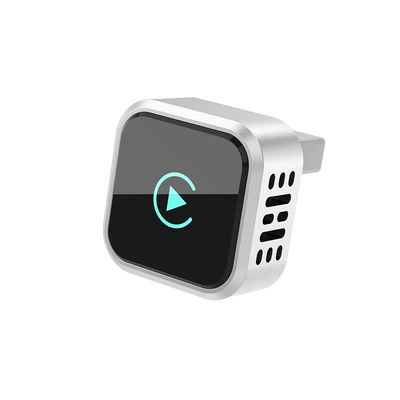 Cross-Border Wireless Carplay Box Private Model Smart Car Interconnection Box Apple Android Autocarplay Box (Simsiz CarPlay və Android Auto) - k6-ultra2-silver