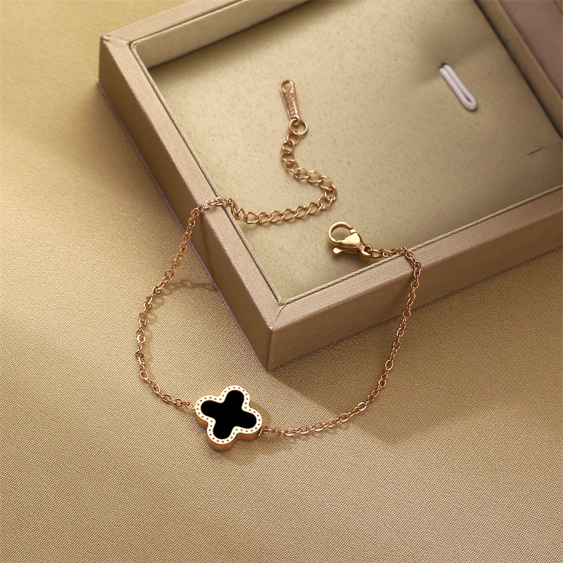 Corea del Sur Dongdaemun moda pulsera de acero de titanio nicho mujer diseño de acero inoxidable sensación de alta calidad joyas de pulsera transfronteriza universal