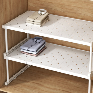 Wardrobe Layered Partition Storage Artifact Cabinet Cabinet Retractable Kitchen Cabinet Internal Storage Rack Wardrobe Partition Fixing Board