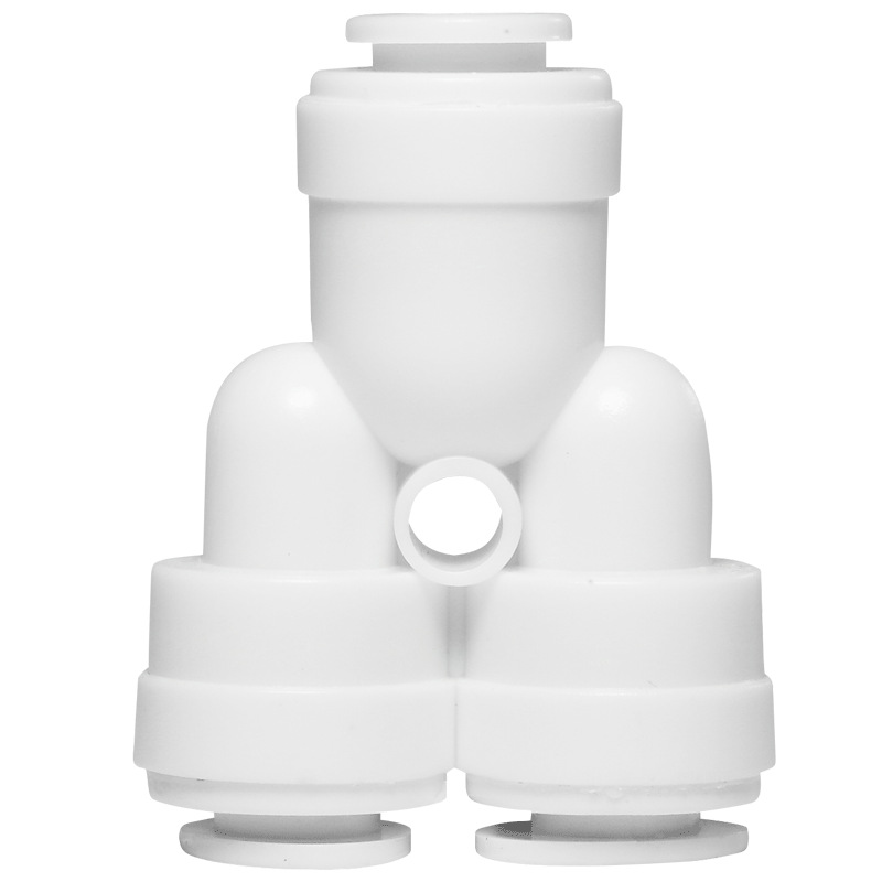 Y Tipo de tres vías de purificación de agua purificador de agua Universal de 2 puntos conector rápido adaptador de enchufe rápido conector de tubería de distribución de agua