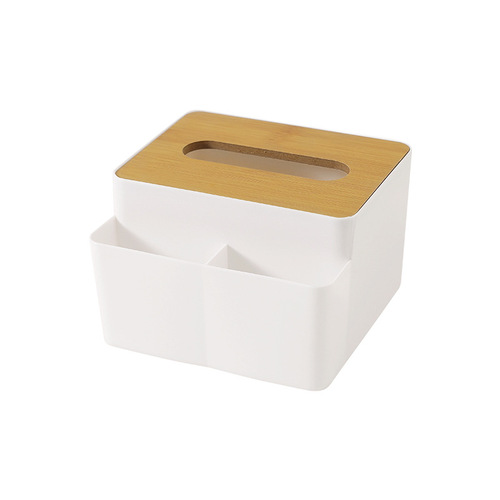 Simple desktop tissue paper box home restaurant coffee table remote control separated paper box gift advertising logo