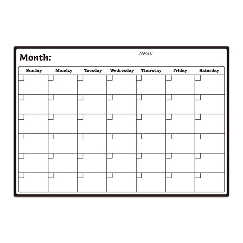 Fridge Magnet A3 Weekly and Monthly Planner Erasable Memo Note Board Dry Erase Message Whiteboard Gift Box