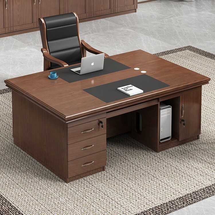 Office Desk and Chair Set for Government Agencies, Computer Desk, Double-Sided Desk, Painted Lacquer Desk, 1.56m Supervisor Desk