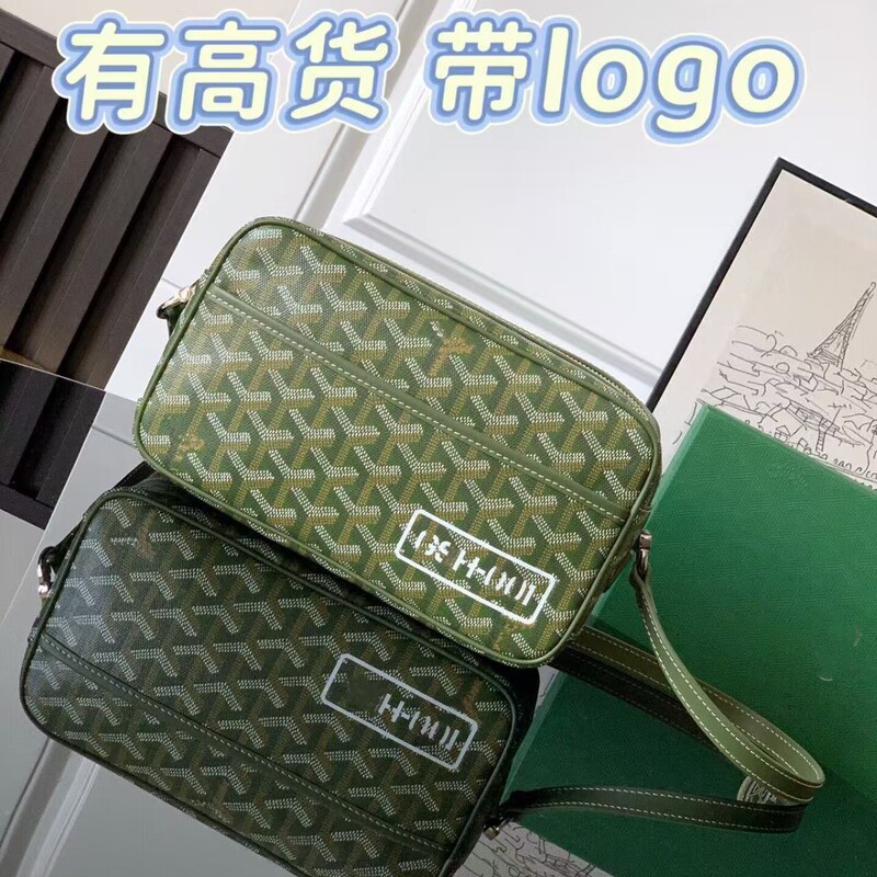 Cross-Border 2025 New Goyard Goya Camera Bag Dog Tooth Bag Fashion Trendy Single Shoulder Crossbody Small Square Bag for Women