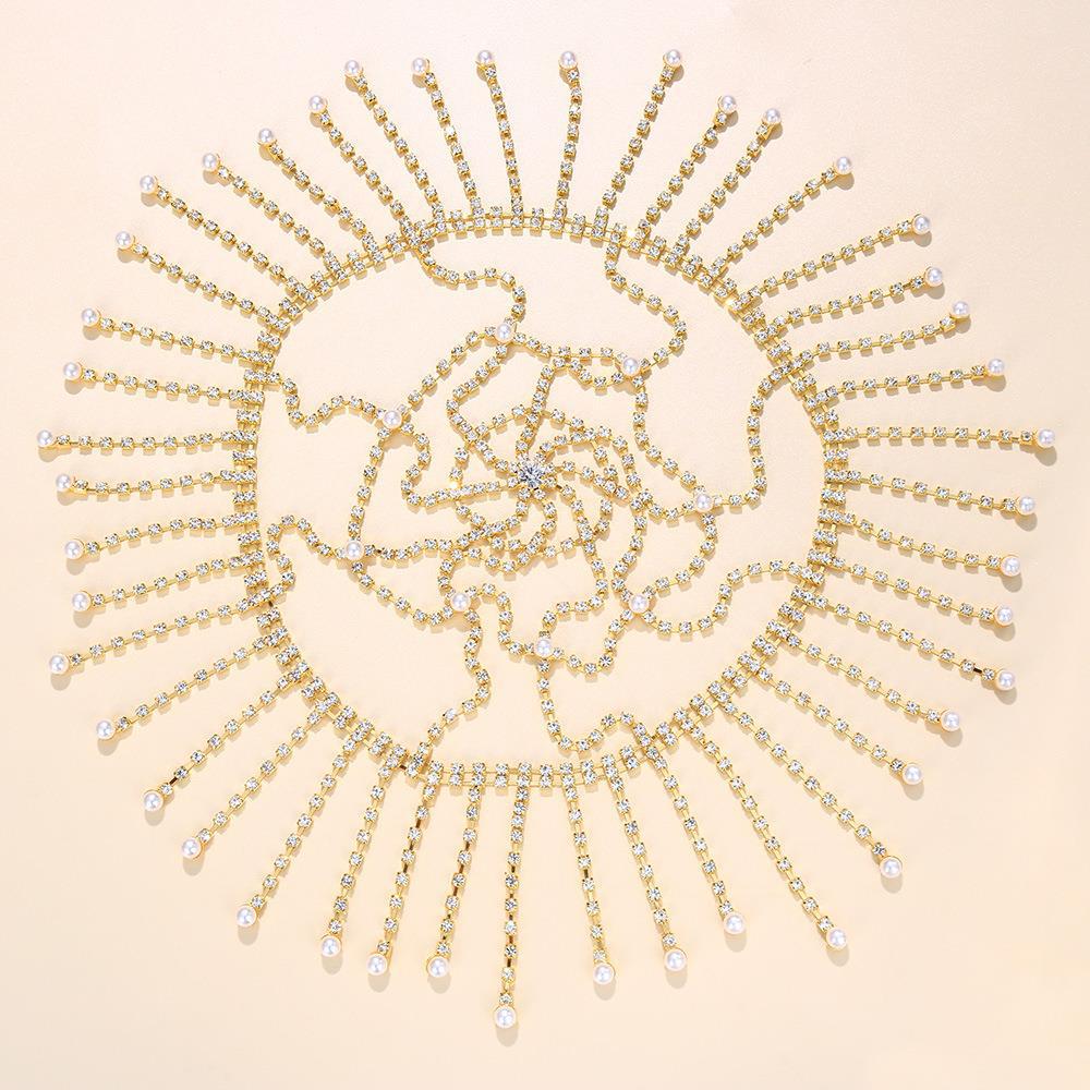 Amazon moda clásico transfronterizo nuevo estilo bohemio perla diadema estilo étnico rhinestone accesorios para el cabello