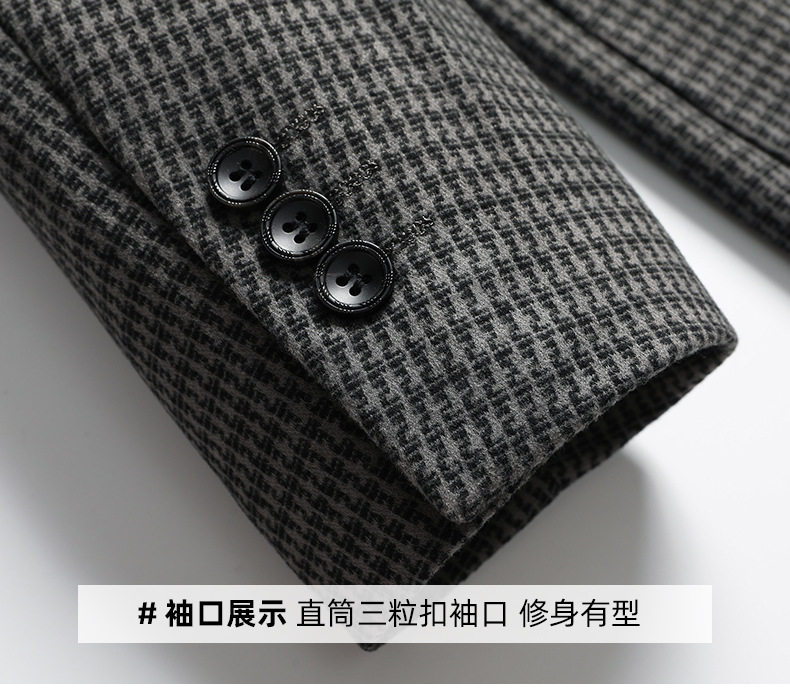 Áo vest nam dệt kim chống nhăn dáng ôm kiểu công sở mùa thu đông — 3308 Cao bồi xanh, 3320 màu nâu, 3352 Tro Sâu, 5553 xám mỏng chi tiết 23