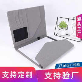 布纹手拿文件包日式PVC仿皮商务会议公文包定制logo三折叠经理夹