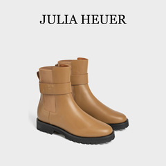 Julia bufジュリアヘルレディースベルトチェルシーブーツ厚い底本革ショートブーツレザーブーツレディースブーツ
