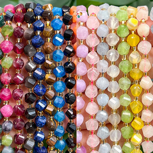 6/8/10mm��Ȼʯϵ������Ť�� ���������������K��diy�Ʒ���
