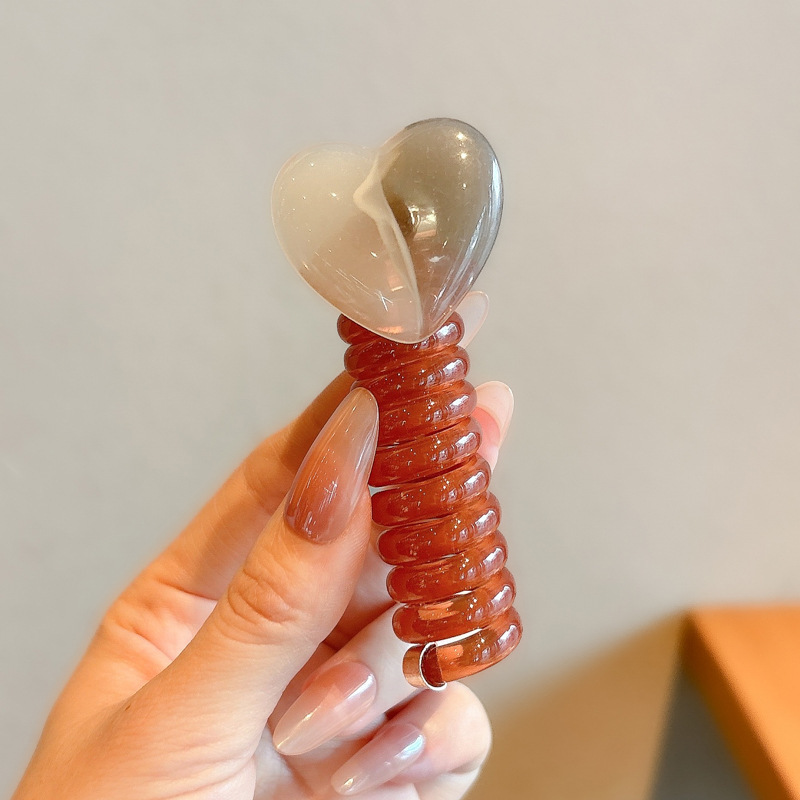 Caricatura encantadora anillo de pelo pulgar no daña el cabello de los niños correa de correa pequeña cuerda de cabello para niñas cuerda de cabello