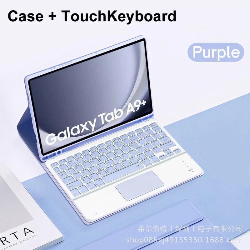 Samsung TabS109FE+Lite タブレット保護ケース A11+ Bluetooth バックライトキーボード磁気レザーケース S11 に適しています。|undefined