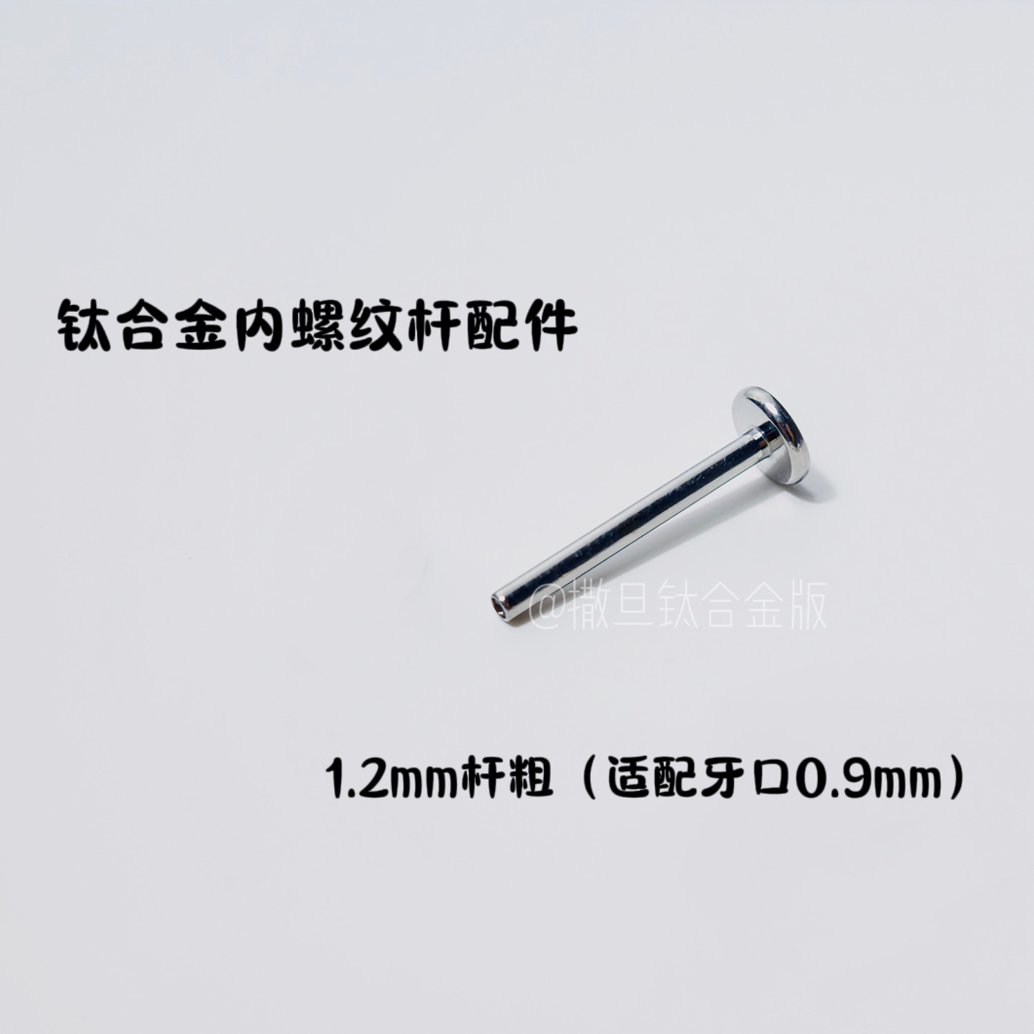 Pointed titanium steel lip stud product view