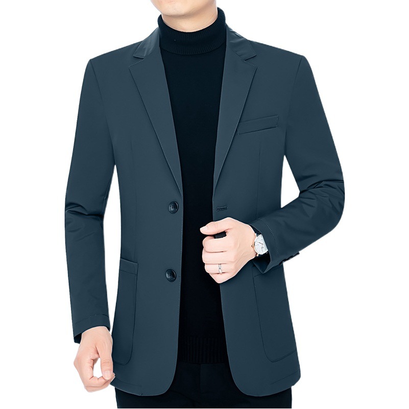 Abajo traje abajo chaqueta de los hombres cortos de invierno de los hombres SLIM-Fit de los hombres ligeros papá ropa de invierno chaqueta de los hombres