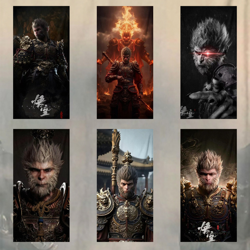 Black Myth Sun Wukong Bath Towel Children's Digital Printed Beach Towel Quick-Drying Sports Towel Men's Fitness Mat Towel Sweat Towel