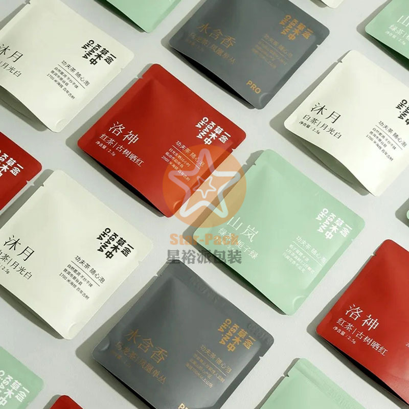 精美新款一念草木中茶叶独立小泡铝箔袋