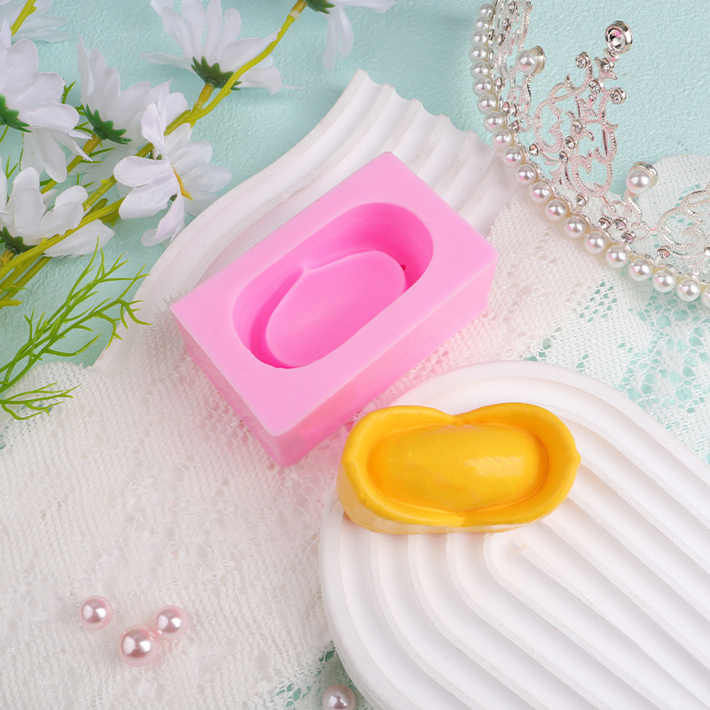 Zhaocai Jinbao oro diez mil dos pasteles de arroz molde de silicona molde de flores molde de masa Yuanbao decoración de pastel de chocolate