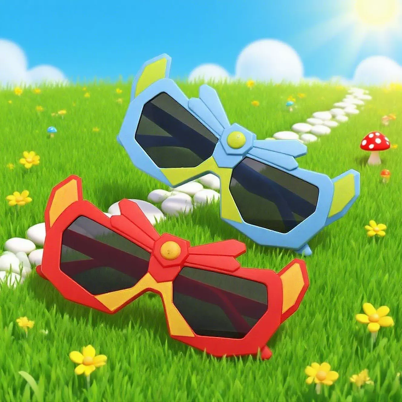 定制儿童男童潮卡通变形金刚太阳镜防紫外线宝宝拍照眼镜IP联名