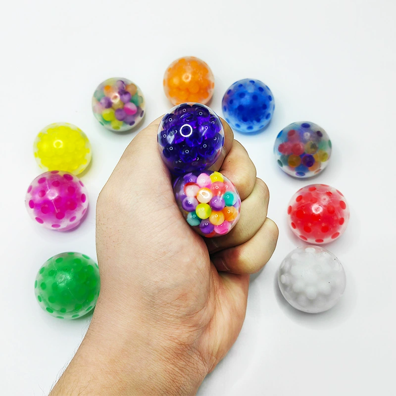 Трансграничное творчество 3.5cm цветные бусины виноградные шарики tpr щепотка детская декомпрессионная игрушка слив шарик водяной шарик мяч оптом