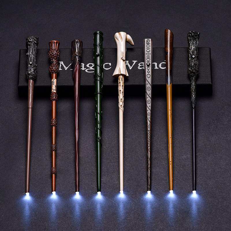 Harry Potter Glowing Wand, Finely Crafted Hermione, Voldemort, Dumbledore Magic Wand, Battery-Powered Prop Wand