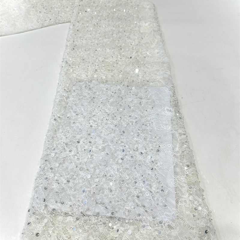 Gaoding industria pesada de encaje sequin bordado tela de malla vestido de boda vestido de gala tela de cena