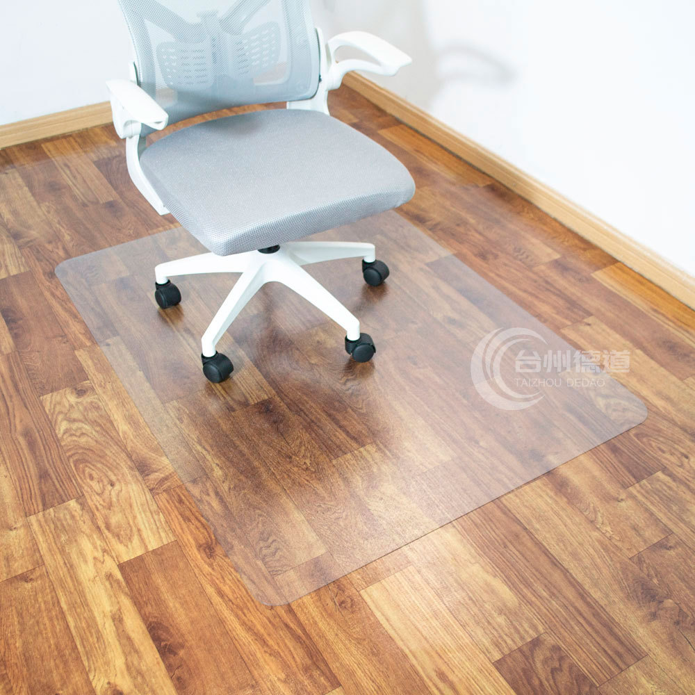 PVC rectangular chair Mat computer desk chair Mat transparent mat non-slip mat hardwood floor protective mat