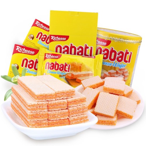 Indonesian imported wafer cookies snack Nabati Nabati cheese cheese cookies wholesale foreign food 56g