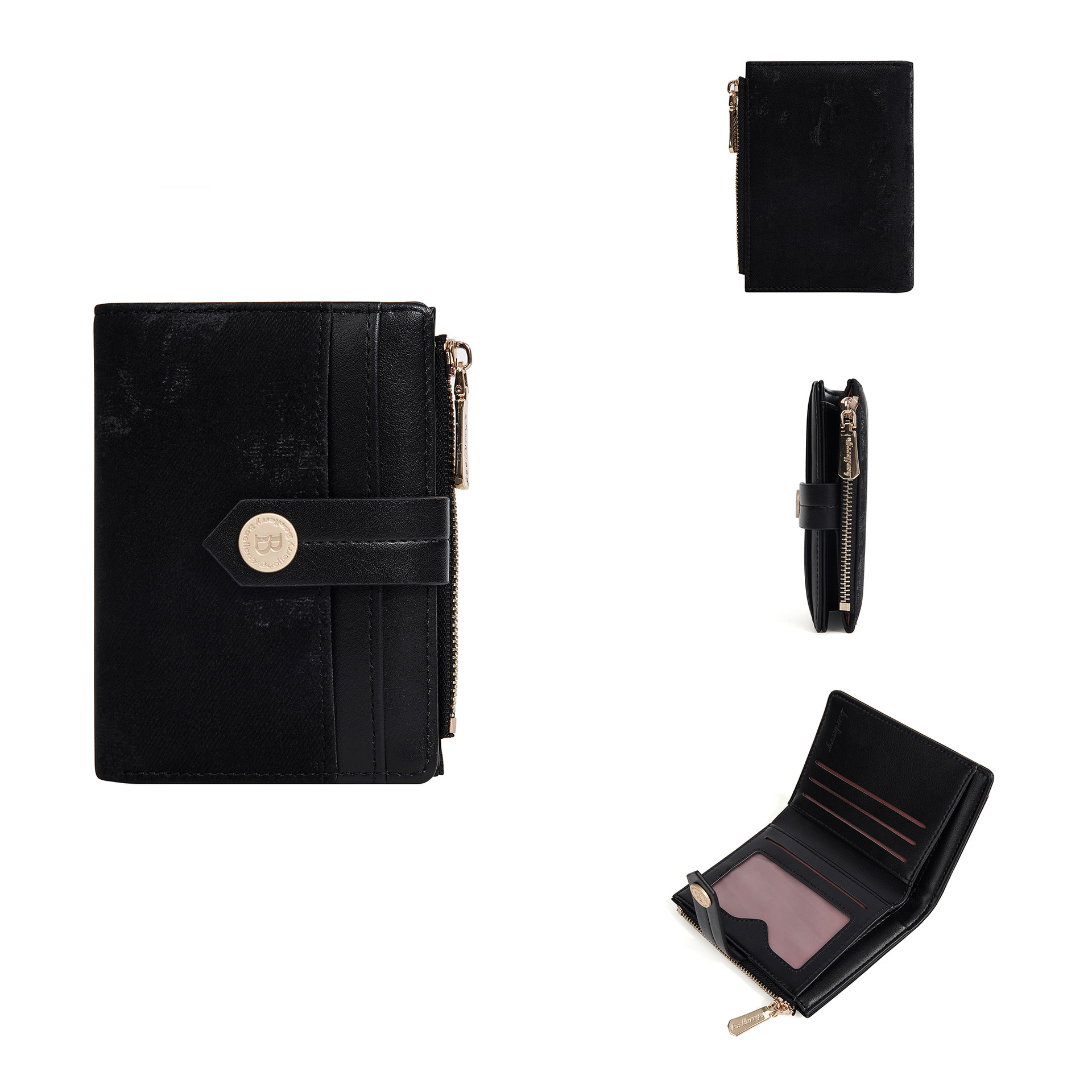 ウォレット カード ホルダー オールインワン レディース クロスボーダー 学生 レディース ハイエンド ショート インスタイル カード ホルダー ジッパー バッグ 小銭入れ