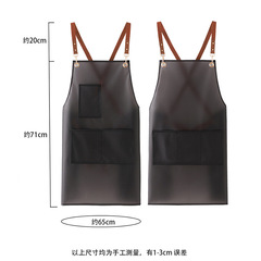 TPU防水圍裙透明免洗可印logo女家用廚房防油工作服餐飲水產上班