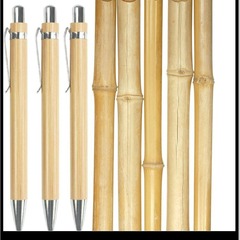 Foreign trade loan Pen bamboo stationery low price using pull gourd color conference hotel real material ballpoint pen