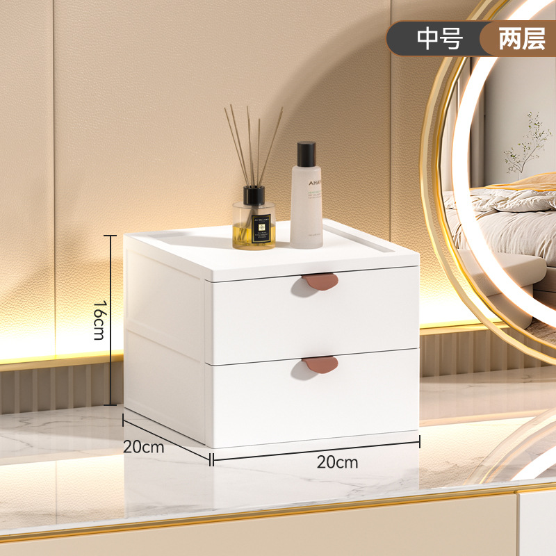 Gabinete de almacenamiento cajón plástico gabinete de almacenamiento doméstico dormitorio escritorio multi-capa organización papelería cosméticos almacenamiento rack gabinete