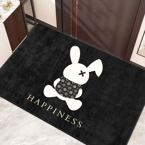 Simple cartoon entry floor mats for home use light luxury wear-resistant anti-slip floor mats entrance door dust-repellent dirty washable floor mats