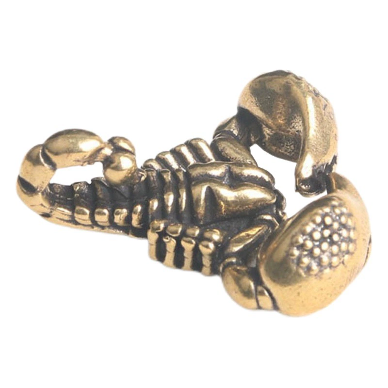 Ретро латунь-скорпион брелок для ключей Скорпион Ремесла Creative персонализированный рабочий стол для домашнего обустройства небольшие украшения оптом