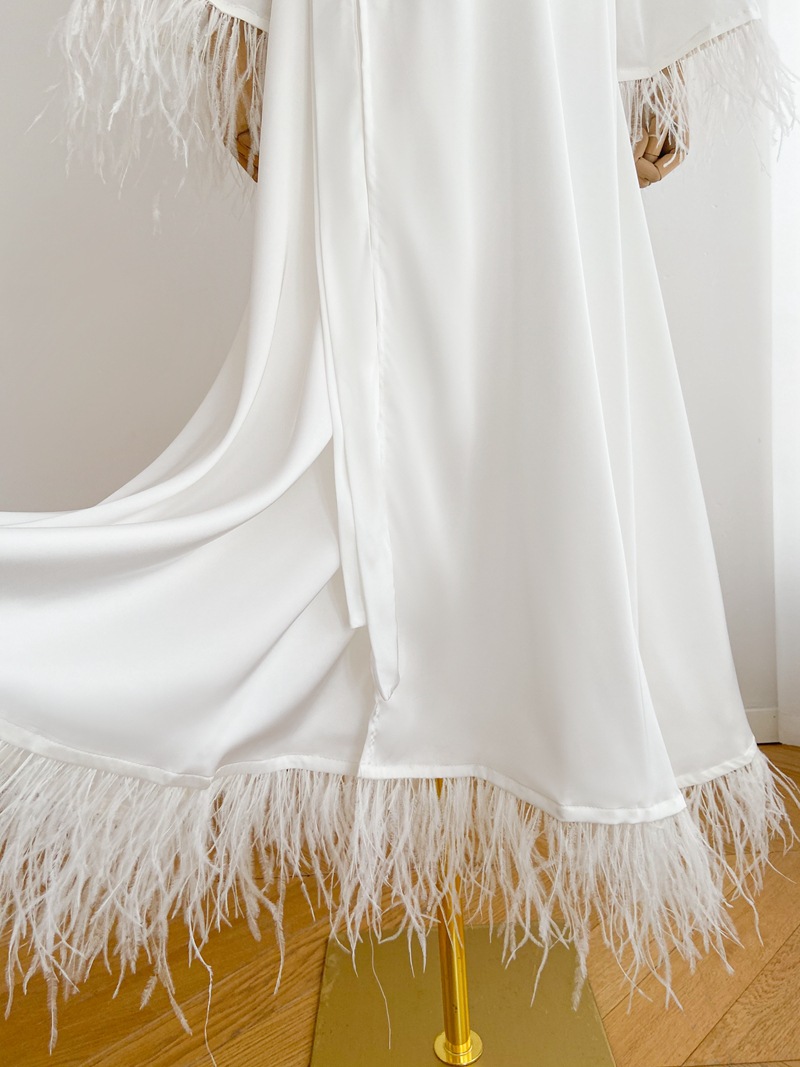 Title 17, Damska koszula nocna z frędzlami i frędzlami ze...