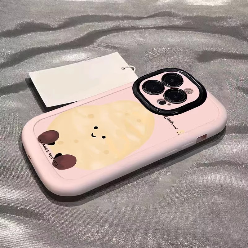大きなジャガイモ1個で12個のリンゴ、16promax、iPhone15plus/13、保護ケース17/14に対応します。|undefined