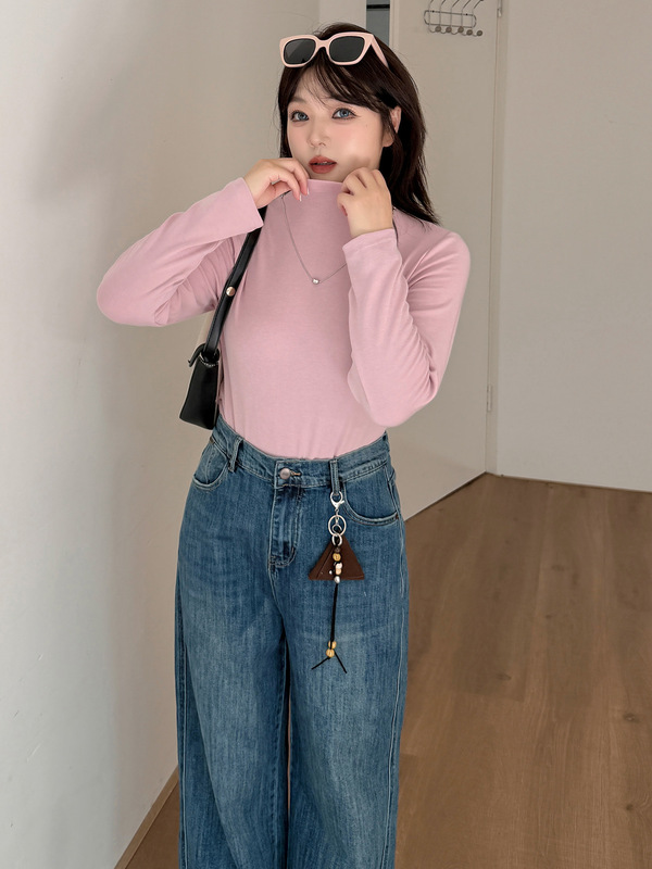 大码女装高腰时尚阔腿裤女2025秋季新款设计感显瘦百搭长裤343324|undefined