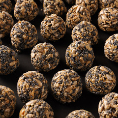 網紅山藥堅果脆丸子手工南瓜子仁葵瓜子黑芝麻酥脆獨立包裝小零食