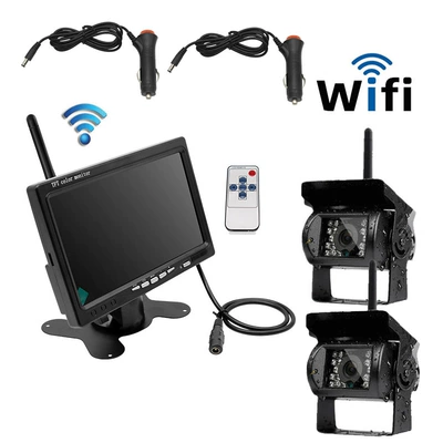 7inch Wireless Reversing: Car display - two-way-7inch-2-buses-2-cigarette-lighters