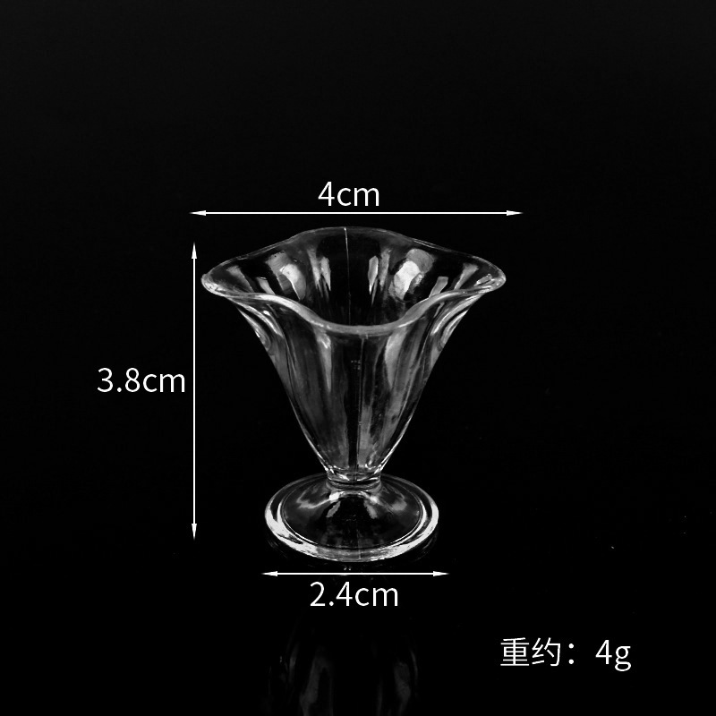 Directo de fábrica simulación alimentos y jugar taza accesorios hechos a mano DIY mini copa vino crema sundae mousse