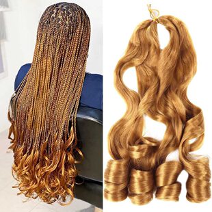 European and American Wigs Loose Wave Crochet Hair Crochet Hair Extensions Chemical Fiber Wavy Large Curl Hair Extensions