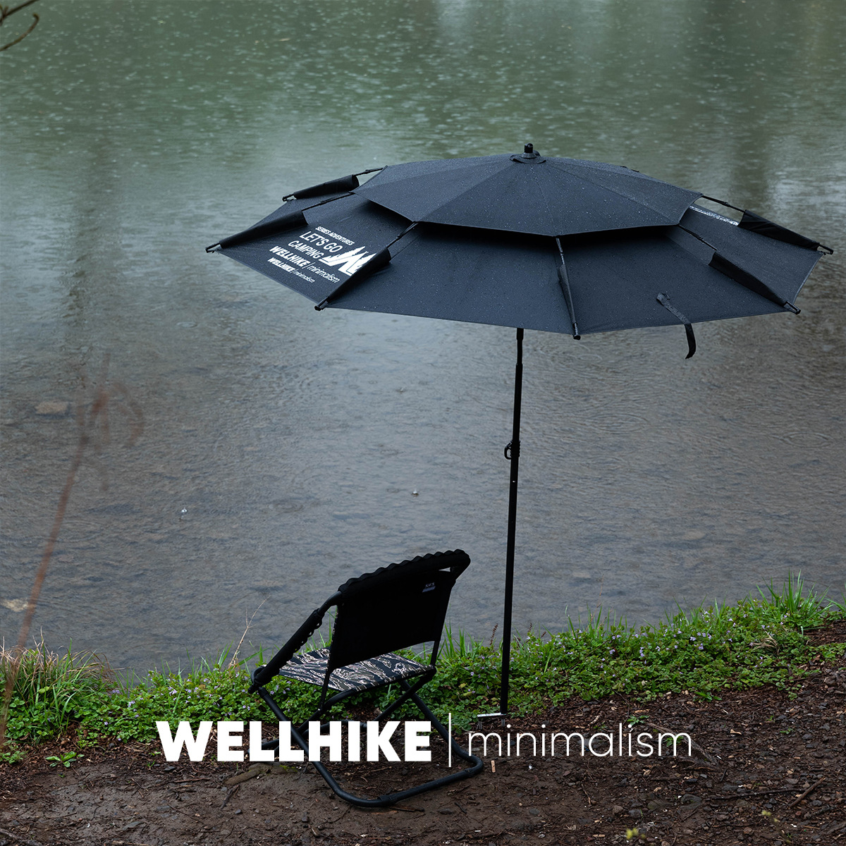 WELLHIKE Camping Parasol Fishing Umbrella Waterproof UV-proof Outdoor Umbrella Fishing Umbrella