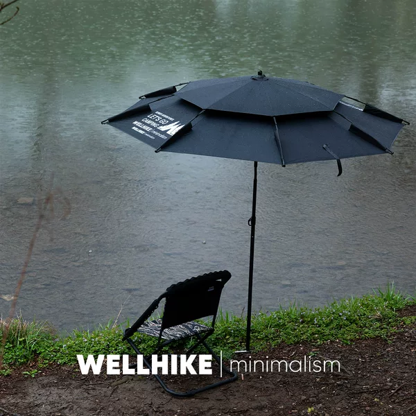 WELLHIKE Camping Parasol Fishing Umbrella Waterproof UV-proof Outdoor Umbrella Fishing Umbrella