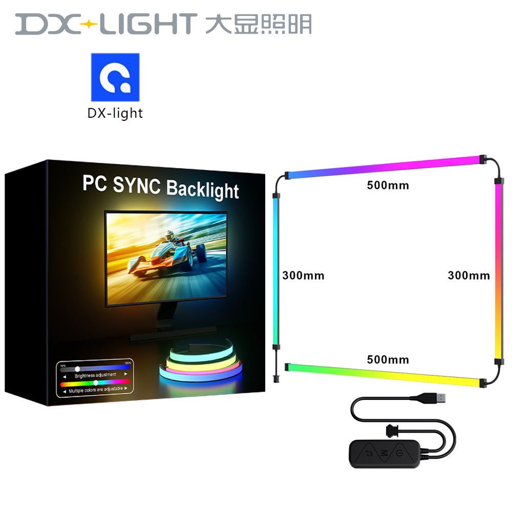 Luz RGB ambiental sincronizada con pantalla para computadora