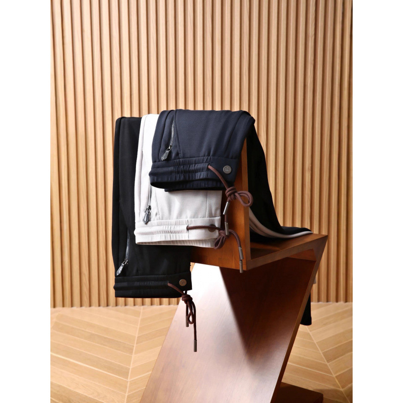 Gentleman's New Style: Autumn Men's Light Luxury Wool Blend Stretch Skin-Friendly Anti-Wrinkle Draped Mask Pants Casual Pants