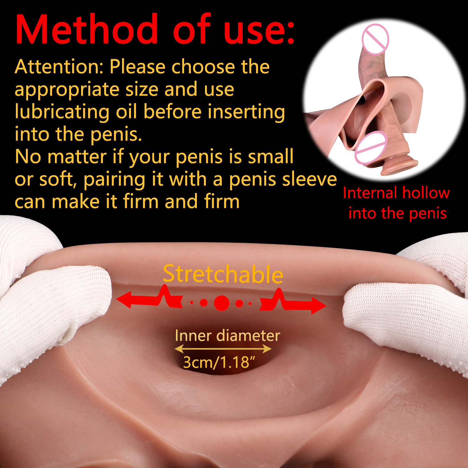 Realistic Cock Sleeve Underwear Penis Sleeve Male sex toys 10