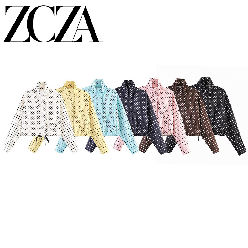 Zcza Self-Made European and American Style New Women's Fashion Versatile Polka Dot Puff Sleeve Jacket for Women 5247713 Zcza Self-Made European and American Style New Women's Fashion Versatile Polka Dot Puff Sleeve Jacket for Women 5247713