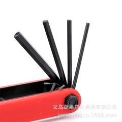 Bicycle combination tool 7-in-1 multi-functional repair tool car mounting folding tool car repair tool hexagon